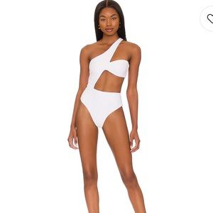White Swim One Piece from Revolve